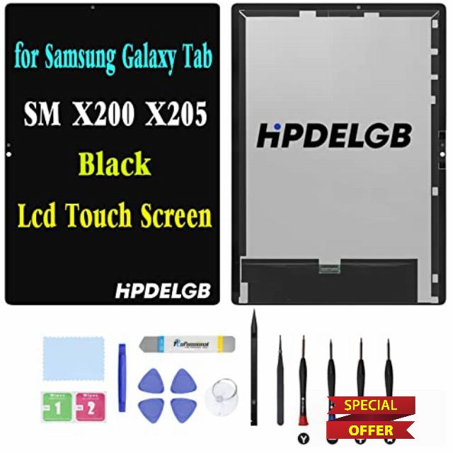 HPDELGB for Samsung Galaxy Tab A8 10.5 2021 SM-X200 SM-X205 LCD Display Touch Screen Digitizer Assembly (Black)