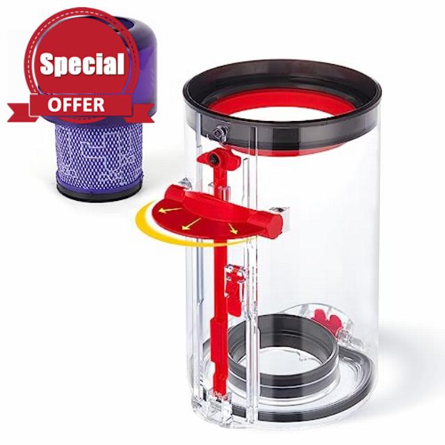 Upgraded Canister Replacement for Dyson V11 V15 SV14 SV15 SV22 Vacuum Cleaner Dust Bin