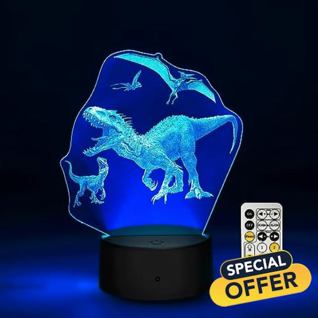YongBuangx Dinosaur Family 3D Night Light