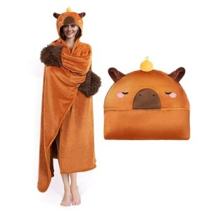 Capybara Blanket Hooded Cloak