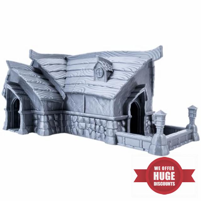 3D Vikings Fishermen's Village Tavern Set