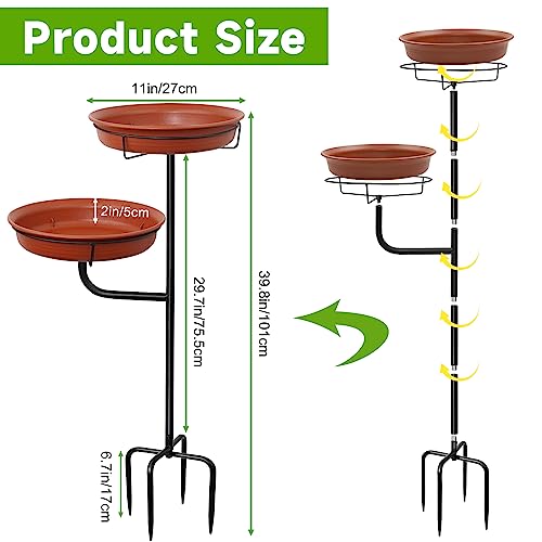 Detachable Decoration Spa Birdfeeder for Garden Patio Yard Lawn