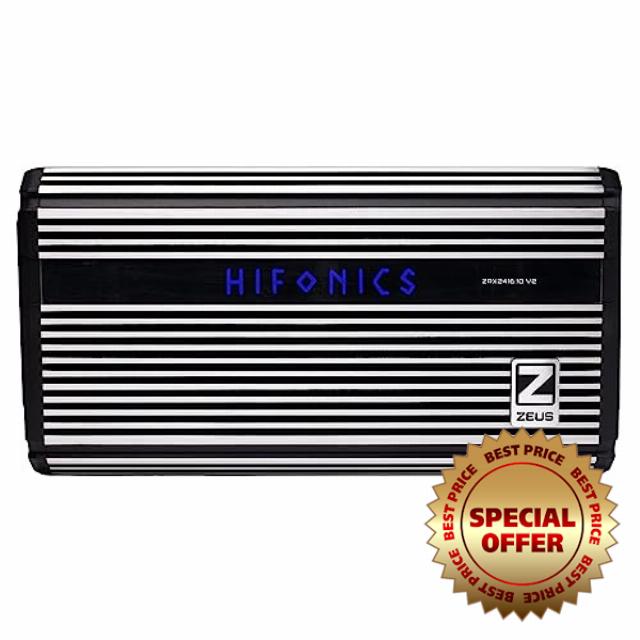 Hifonics ZRX2416.1DV2 Zeus ZRX V2 Compact 2400 Watt Super D-Class Mono Block Amplifier