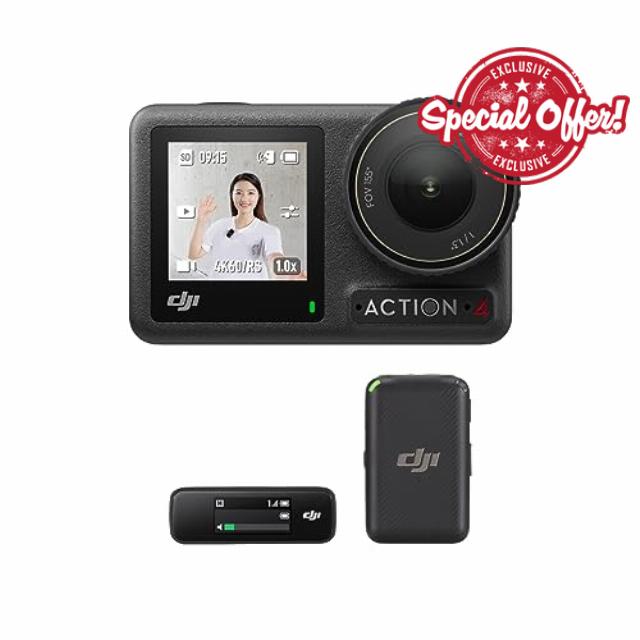 DJI Osmo Action 4+Mic (1 TX+1 RX) - Vlogging Camera