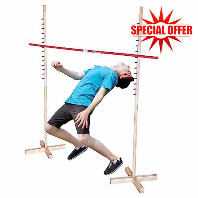 WonkaWoo Wooden Limbo Game for Adults and Kids