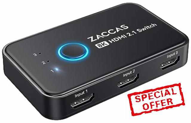 ZACCAS HDMI 2.1 Switch