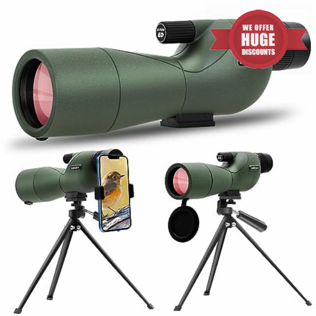 NWDEY 25-75X60 Spotting Scopes for Target Shooting