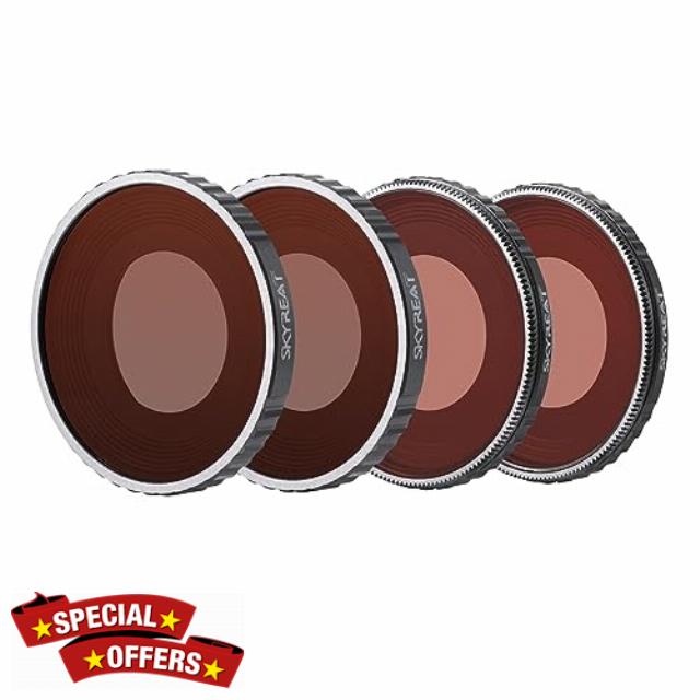 SKYREAT ND Filters Set for DJI Osmo Action 4 Accessories-4 Pack (CPL