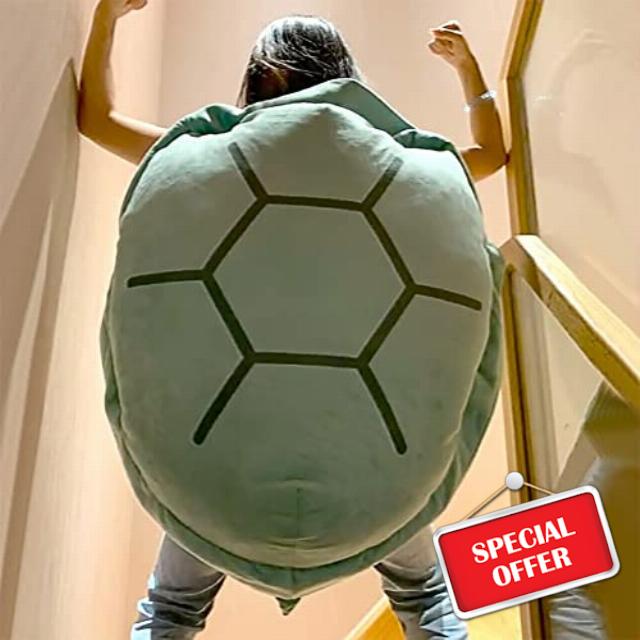 COGINQUS Wearable Turtle Shell Pillow Adult-51in Giant Turtle Costume Funny Dress Up Turtle Plush