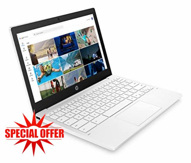 HP Chromebook 11a-na0001sa | Mediatek MT8183 Processor | 4GB RAM | 64GB eMMC | 11.6 inch HD 16:9 display | Google Chrome OS | White