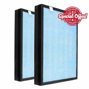 ATXKXE HSP002 Replacement Filter Compatible with HATHASPACE Air Purifier Filter HSP002
