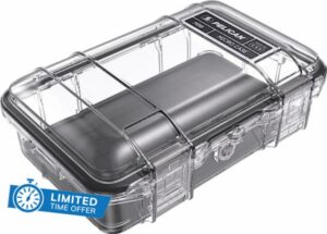 Pelican M50 Micro Case (Black/Clear)