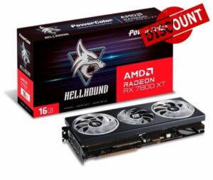 Powercolor RX 7800XT Hellhound 16GB Grafikkarte - 16GB GDDR6