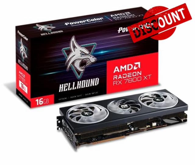 Powercolor RX 7800XT Hellhound 16GB Grafikkarte - 16GB GDDR6