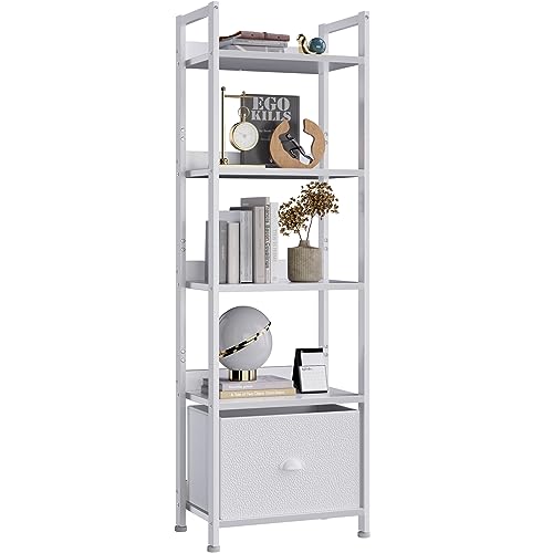 Tall Narrow Bookcase with Shelves
