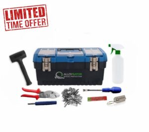 AlloyGator Fitting Kit - Car Rim Protector Installation KIT – Durable DIY Tool Set - Packed in Premium Quality Tool Box