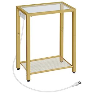 Side Table with Charging Station