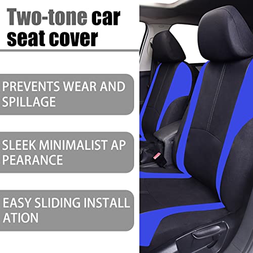 Front and Rear Split Bench Auto Seat Protectors