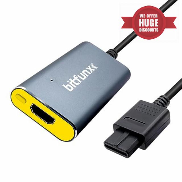 BITFUNX HDMI Adapter for N64 Console