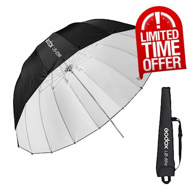Godox UB-85W 33.5in/85cm Parabolic Reflective Umbrella