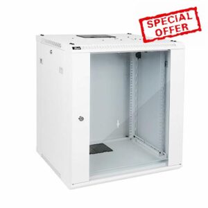 Tecmojo 12U Wall Mount Rack Network Cabinet for 19&rdquo;IT Equipment