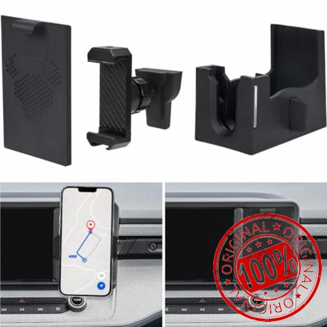 ISSYAUTO Cubby Phone Mount Cubby Storage Compatible with Maverick 2022 2023 2024 Truck Dash Cubby Insert Phone Holder & Storage Box Kit