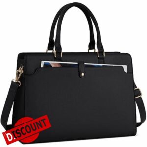 Laptop Tote Bag for Women 15.6 Inch Leather Work Bag Waterproof Briefcase Office Computer Tote Bag Large Handbag