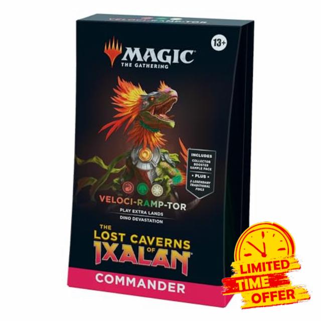 Magic: The Gathering The Lost Caverns of Ixalan Commander Deck - Veloci-ramp-tor (100-Card Deck