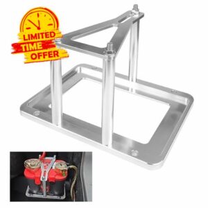 Dexonu universal battery tray hold down Relocation Billet Box compatible with Optima Red Yellow Blue Top 34 34/78 D34 D34/78 34M D34M aluminum billet