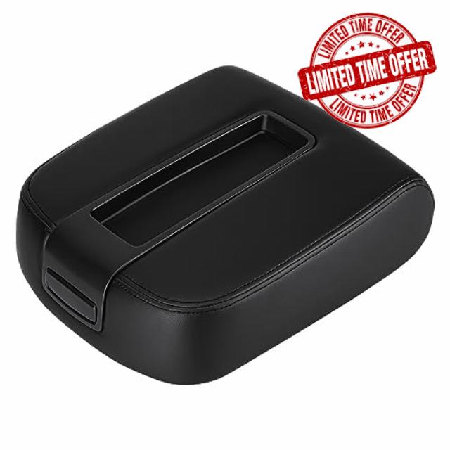 PetMigo Center Console Armrest Lid Cover Center Console Armrest Box Cover for Chevy Avalanche Tahoe Suburban 1500 2500 GMC Yukon 2007-2014