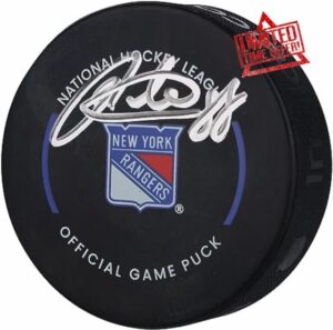 Patrick Kane New York Rangers Autographed Official Game Puck - Autographed NHL Pucks