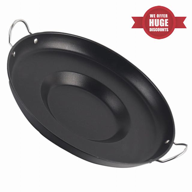 YARNOW Flat Frying Pan Stainless Steel Comal Frying Bowl Comal Convex Cookware Stir Fry Pan Non-stick Roti Pan Griddle Crepe Pan Frying Skillet Pan Cooking Oven Disc Pot