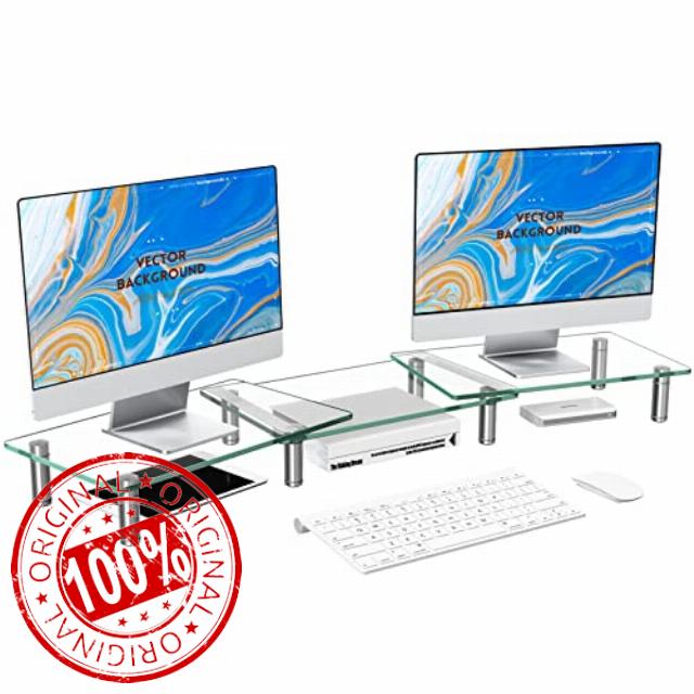 Zimilar Dual Glass Monitor Stand Riser