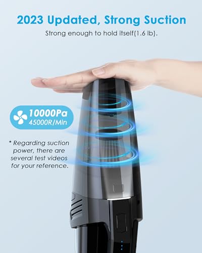 Hand Held Vacuum Cleaner Cordless Rechargeable Hand Vacuum Pet Hair