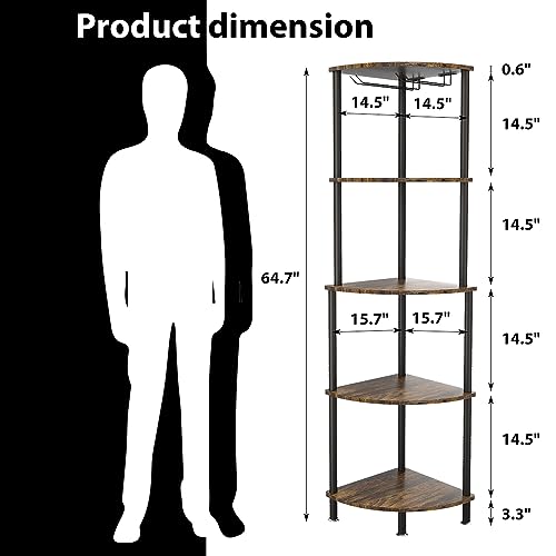Corner Bar Shelf for Home