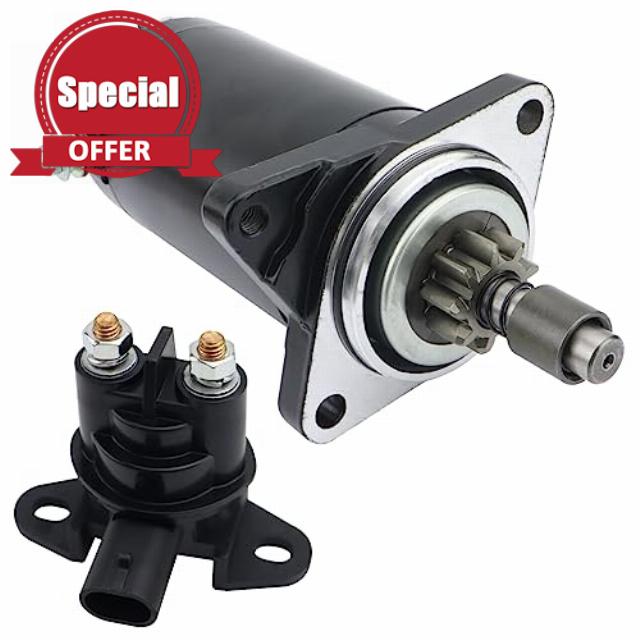 Soarider Starter & Relay Replacement for Sea-Doo PWC 95-05 587/657/717 Rotax (581/650/718cc) GS/GSI/GTI/GTI/LE/GTS/GTX/HX/SP/SPI/SPX/XP
