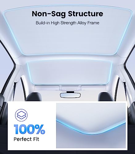 Tesla Model 3 Accessories Model 3 Glass Roof Sunshade Fit for Model 3 2016-2023