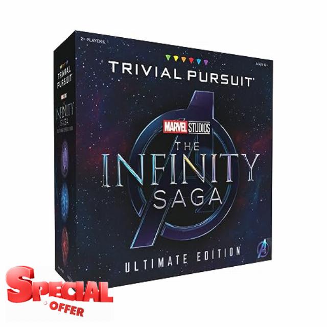 TRIVIAL PURSUIT: Marvel Cinematic Universe Ultimate Edition | Collectible Trivia Board Game Featuring 6 Infinity Stone Location Movers and 1800 Questions from MCU Phases 1-3