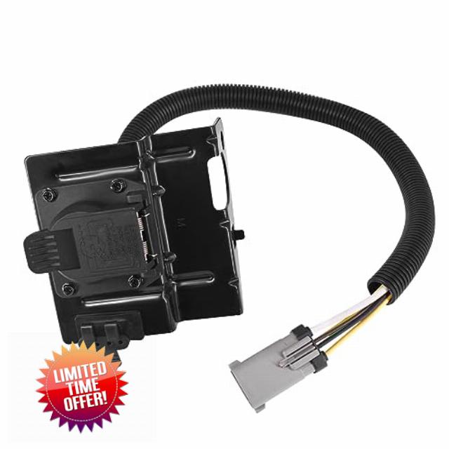 4 & 7 Pin Trailer Tow Wiring Harness Plug Fits for 1999-2001 Ford F250 F350 Super Duty OE# YC3Z-13A576-CA (1999-2001)