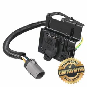 4 & 7 Pin Trailer Tow Wiring Harness Plug for 2002 2003 2004 Ford F250 F350 Super Duty Truck 4-Way Flat 7-Way Blade Trailer Wiring Adapter