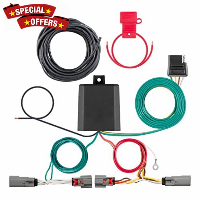 CURT 56487 Vehicle-Side Custom 4-Pin Trailer Wiring Harness