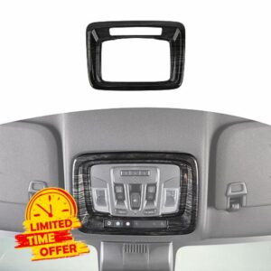 RT-TCZ for Silverado Overhead Console Reading Light Panel Trim for Chevy Silverado GMC Sierra 2019 Up Black Wood Grain Interior Accessories