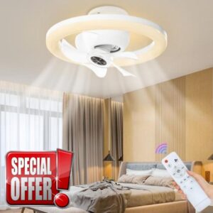 alescu Socket Fans with Lights E26 Base