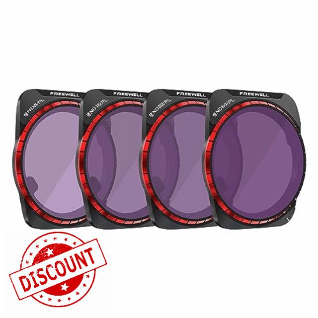 Freewell Bright Day 4Pack Filter Kit for Air 3 ND/PL Hybrid