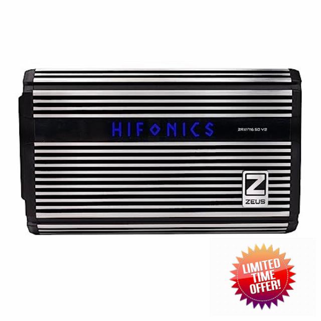 Hifonics ZRX1716.5DV2 Zeus ZRX V2 Compact 1700 Watt Super D-Class Five Channel Amplifier