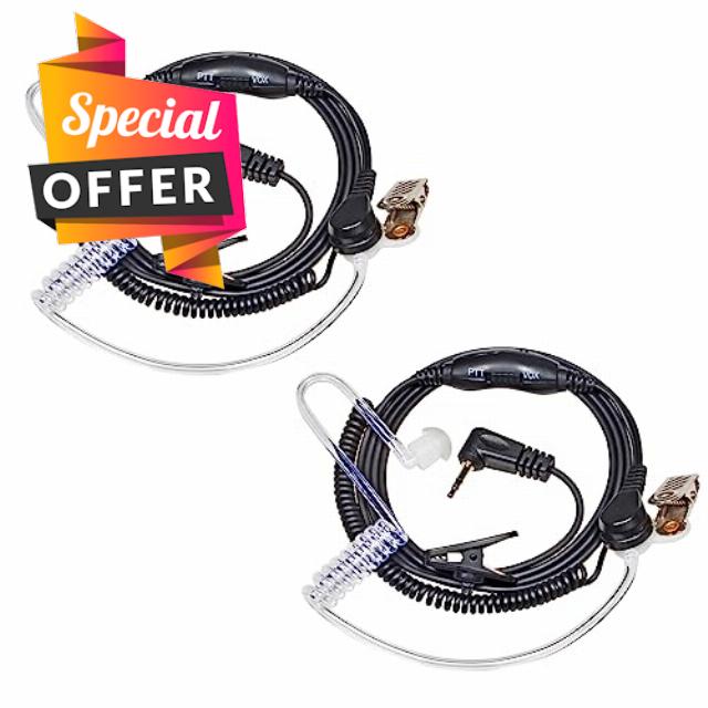 UAYESOK Radio Earpiece with Mic PTT(VOX) for Motorola Talkabout Radio T260 T260TP T402 T460 T465 T600 T800