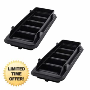 Back Panel Air Vent Relief Grille Compatible with 1999-2021 Colorado Silverado 1500 GMC Sierra 2500 HD Classic GMC Sierra 3500 Cabin Pressure Vent Replacement oem 13596856 （2 Pack）