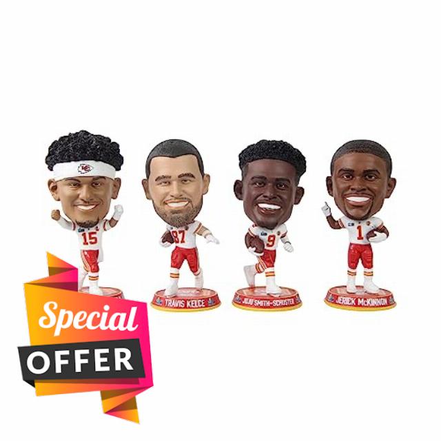 Patrick Mahomes Kansas City Chiefs Super Bowl LVII Champions Mini Bighead Set Bobblehead NFL