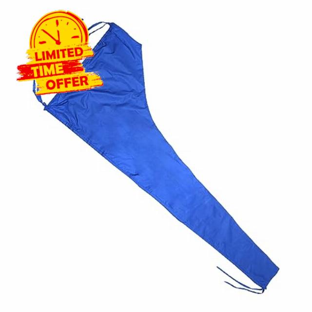 SYOWADA 12-13Ft Boom Mainsail Cover Waterproof Sail Cover Uv Protection Mainsail Cover 420D Oxford Cloth Kayak Covers for Sailboat
