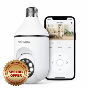 SEHMUA 2K Light Bulb Security Camera